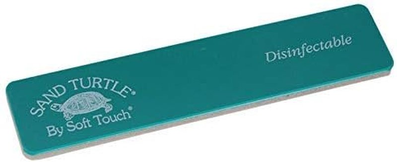 Soft Touch Nail File Block - Teal 120 Grit Fine Sponge | 5.25 Inch, 25 Pack
