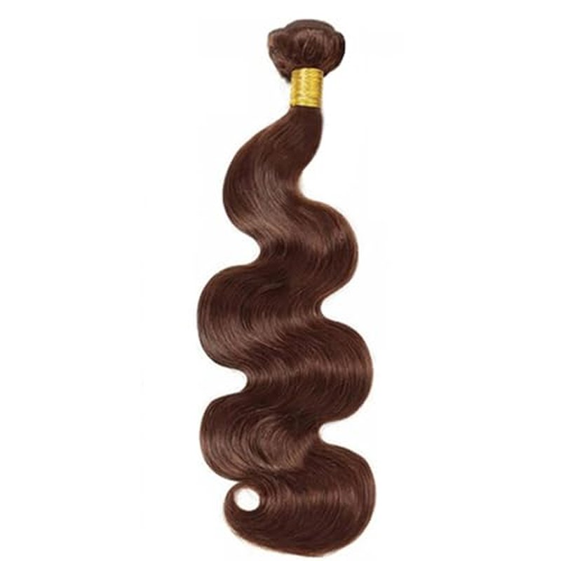 Chocolate Brown Bundles Human Hair Color 4 Body Wave Bundles Niegmeag Brazilian Virgin Remy Hair Single Bundle 20 Inch Brown Body Wave Bundle 100g