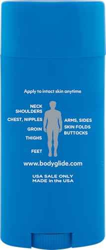 Body Glide Original Anti Chafe Balm | Anti Chafing Stick | Prevent Arm, Chest, Butt, Thigh, Ball Chafing & Irritation | Trusted Skin Protection Since 1996 |2.5oz