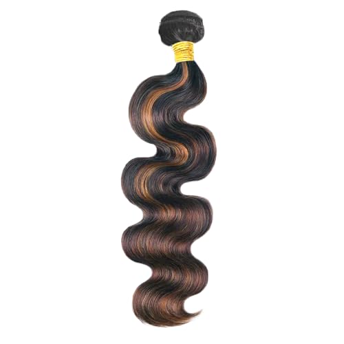20 Inch Fb30 Bundles Highlight Body Wave Human Hair Bundle Two Tone Black Mixed With Light Brown Bundle P1B30 Body Wave Bundles 1B30 Ombre Hair Extensions
