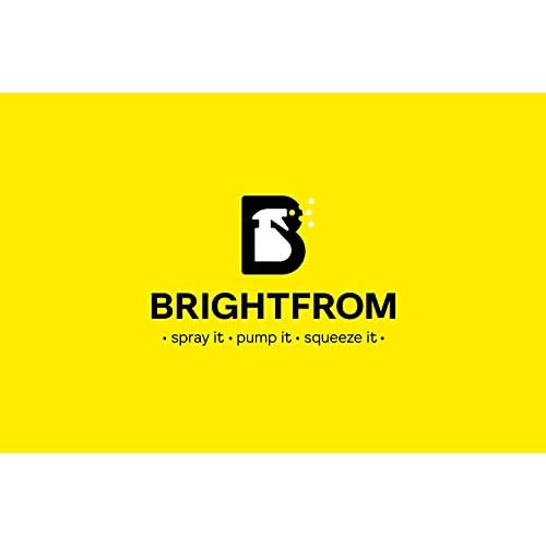 BRIGHTFROM Twist Top Applicator Bottles, 8 OZ, Squeeze Empty Plastic Bottles, Black Nozzle, BPA-Free, PET, Refillable, Open/Close Nozzle - Multi Purpose (Amber)