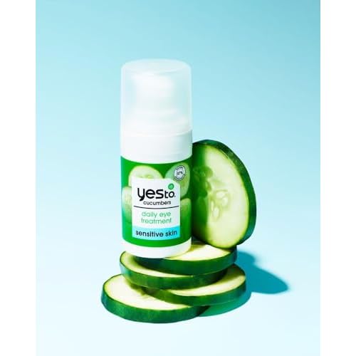 Yes To Cucumbers Sensitive Skin Set ? Cooling Jelly Mask, Depuffing Under Eye Masks, Two-Step Eye Kit,