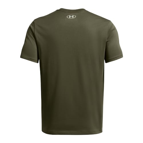 Under Armour Men's Fish Hook Logo Short-Sleeve T-Shirt, (391) Marine OD Green / / Grove Green, Small