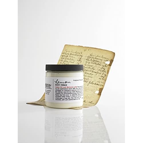 C.O. Bigelow Lemon Body Cream 8oz, Lotion for Dry Skin with Shea Butter & Lemon Extract, Moisturizing Body Lotion and Hand Treatment