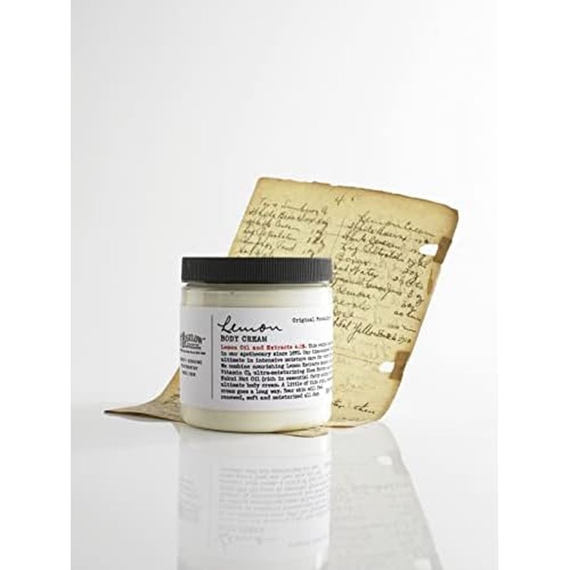 C.O. Bigelow Lemon Body Cream 8oz, Lotion for Dry Skin with Shea Butter & Lemon Extract, Moisturizing Body Lotion and Hand Treatment