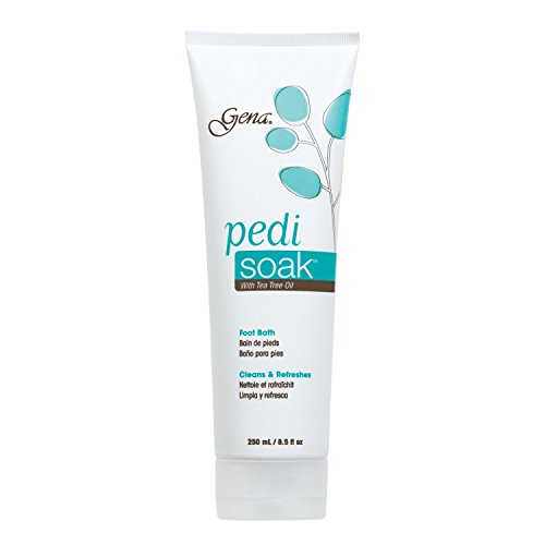 Gena Pedi Soak Foot Bath with Tea Tree Oil ? Cleansing Foot Soak for Dry, Tired Feet, Softens Calluses and Deodorizes, Athletes Foot & Pedicure Spa Treatment, 8.5 fl oz