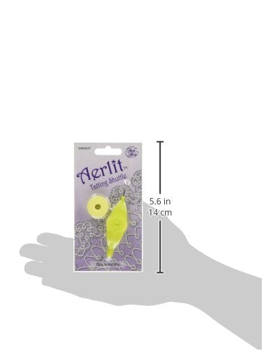 Handy Hands Aerlit Tatting Shuttle with 2 bobbins – SHH437, Key Lime Pie
