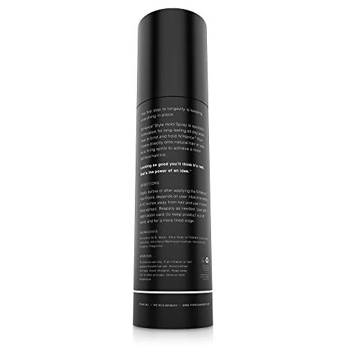 The Rich Barber N¡¯Hance Hold Spray for Hair Building Fibers - Long Lasting Locking & Setting Hold Spray for Natural Concealing Hair Thickening Fibers (5 oz.)