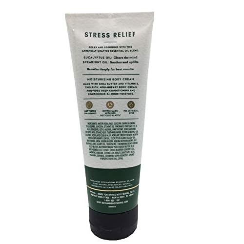 Bath & Body Works Aromatherapy Stress Relief Eucalyptus Spearmint Body Cream 8 Ounce