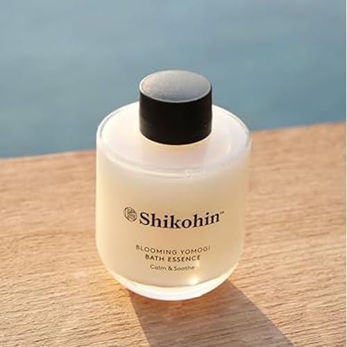 Blooming Yomogi Bath Essence: Milky Bath Oil with Yomogi Leaf, Camellia & Rice Bran - Natural Aromatherapy Soak - 100ml - Forest Bathing Scent - Vegan, Cruelty-Free, Made in Japan