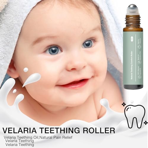 3Pcs Mamas Teether: Baby Teething Oil Roller,Natural Gentle Teething Relief Roller,Teething Roller,Teething Roller All Natural for Baby