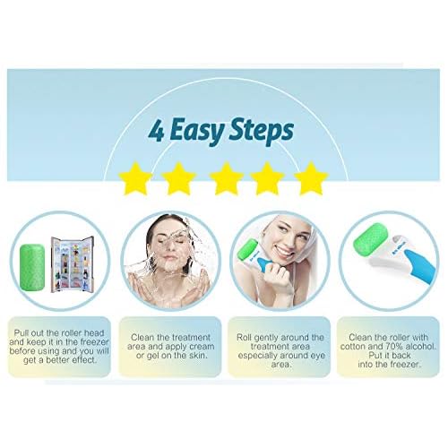 ESARORA Ice Roller for Face & Eye, Puffiness, Migraine, Pain Relief and Minor Injury, Skin Care Products