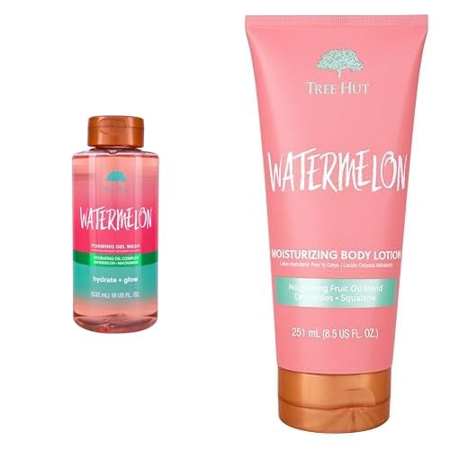 Watermelon Gel Wash & Lotion Bundle - Hydrating Skin Care Set | Refreshing Moisturizer
