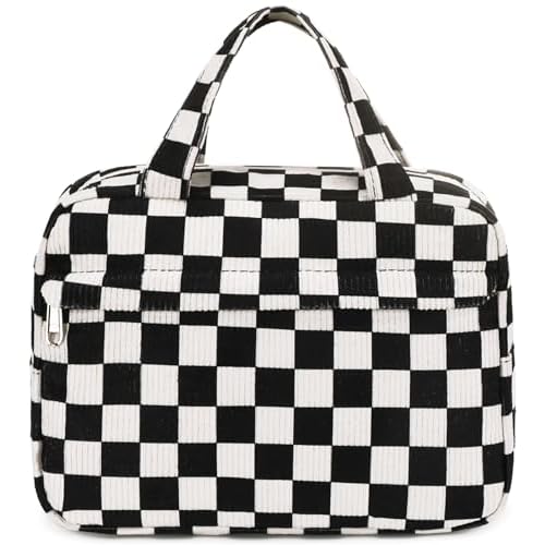 Makeup Bag for Women Cosmetic Bag Large Make Up Organizer Travel Toiletry Bags Waterproof Zipper Tote Pouch Purse for Girls