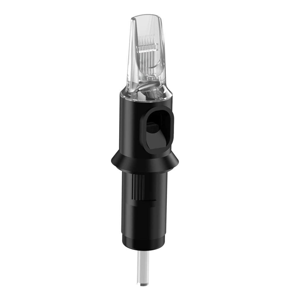 Bugpin Tattoo Needle Cartridges - Curved/Round Magnum Shader with Membrane Safety | 50-Pack