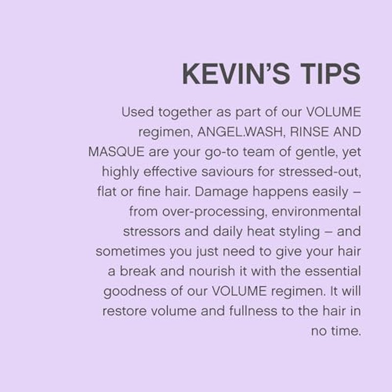 KEVIN.MURPHY BLONDE.ANGEL.WASH & BLONDE.ANGEL - Purple Shampoo for Blondes - Blonde Conditioner - Colour Enhancement Hair Care - Colour Safe - Paraben/Sulphate Free - 250 mL / 8.4 fl oz, 2 Pack