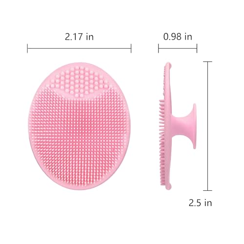 MCIGICM 20PCS Face Scrubber,Silicone Facial Cleansing Brush Face Exfoliator Pads Face Scrub Brush for Skin Facial Scrubber Facial Cleanser Brush
