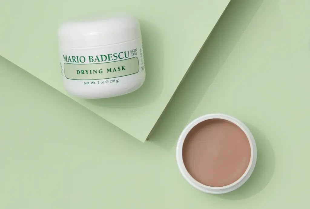 Mario Badescu Drying Mask for All Skin Types - Clarifying Mask that Eliminates Oil - Formulated with Sulfur & Zinc Oxide, 2 Ounce (Pack of 1)