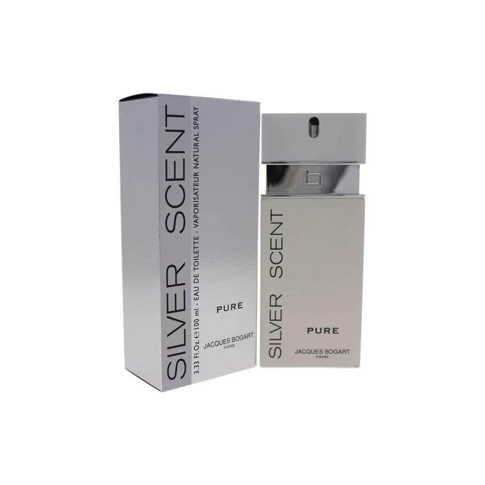 Jacques Bogart Silver Scent Cologne, Pure, 3.3 Ounce