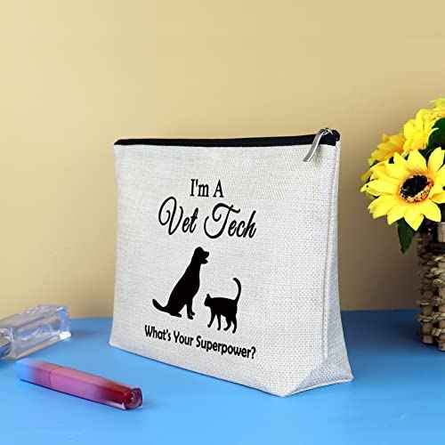 Vet Tech Gift Makeup Bag Veterinarian Appreciation Gift Thank You Gift for Veterinarian Cosmetic Bag Veterinary Student Graduation Gift Christmas Thanksgiving Birthday Gifts for Veterinarian Vet Tech