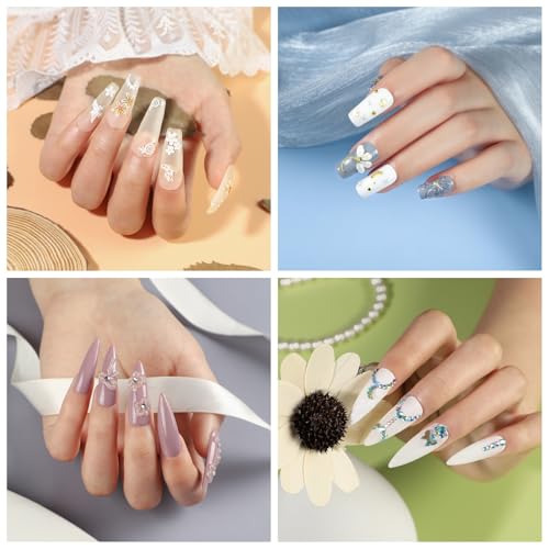 Acrylic Nail Kit for Beginners with Everything 3pc Professional Acrylics Powder 6pcs Gel Nail Polish 18pcs Glitter Decoration Powder Nails Kit Acrylic Set with Tips Nail Light and Drill DIY Gifts
