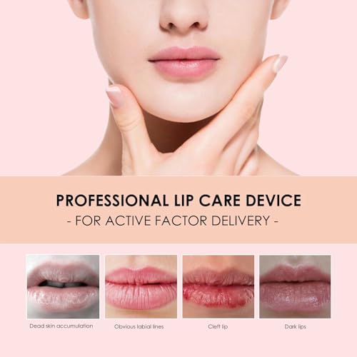 Electric Lip Plumper Lip Massager Tool Electric Lip Pen Device Lip Wrinkle Remover Natural Lip Plumper Tool Lip Filler Lip Suction Lip Enhancer Machine Lip Enhancer Lip Balm Infusor (White)