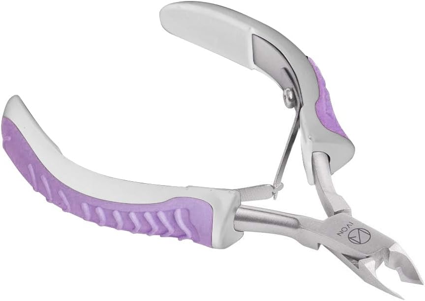 IVON Cuticle Trimmer, Non-Slip Professional Cuticle Nipper Stainless Steel Cutter