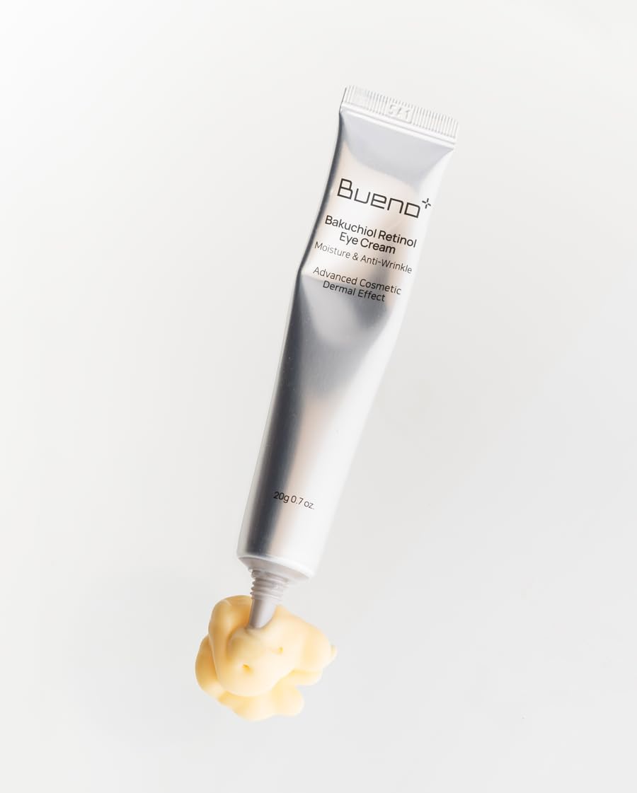 Bueno+ Bakuchiol Retinol Eye Cream 0.7 fl.oz (20g) | Eye Cream for Dark Circles, Puffiness & Wrinkles