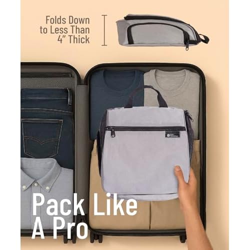 DD D&D Wanderlust D&D Hanging Travel Toiletry Bag for Men and Women ? Cosmetics, Makeup and Toiletries Organizer Kit with 10 Compartments