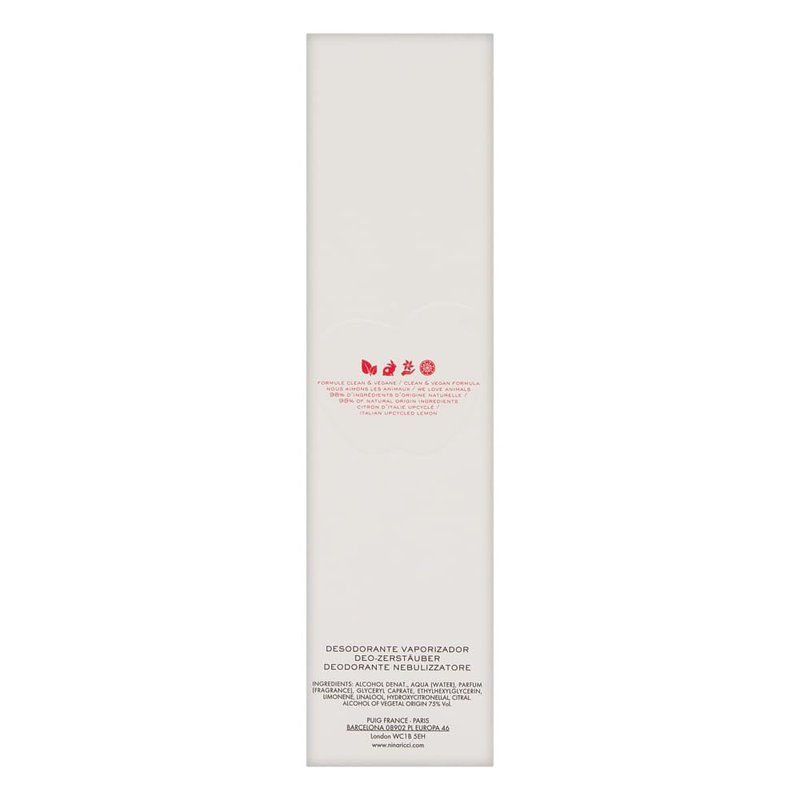 Nina by Nina Ricci for Women 5.1 oz Fresh Deodorant Natural Spray