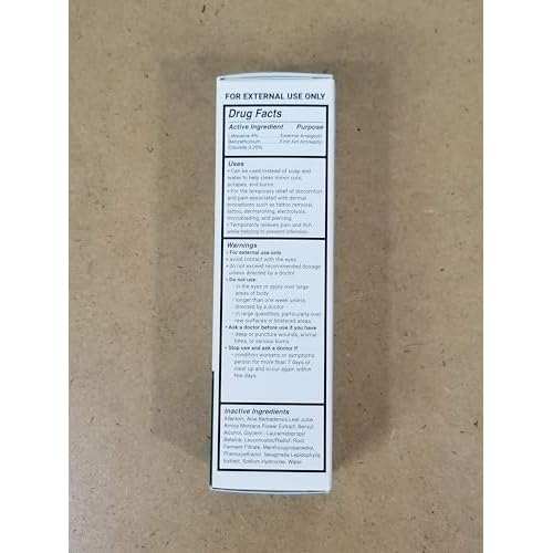 Dr. Numb 4% Lidocaine Foaming Soap with Benzethonium Chloride ? Numbing Wash for Local and Anorectal Uses ? 1.7 oz (3 Bottles)