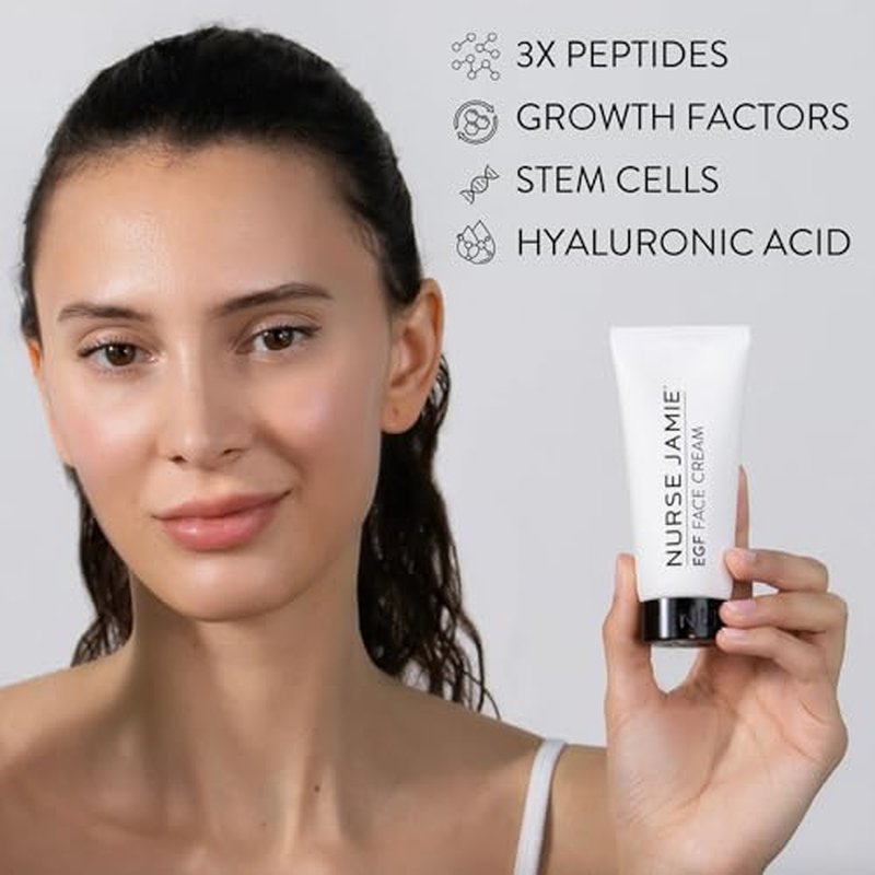 Nurse Jamie EGF Face Cream ? Advanced Anti-Aging Moisturizer with Plant Stem Cells & Peptides