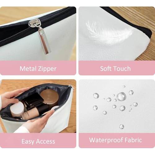 Sea Turtle Gifts for Women,Makeup Bag Gifts for Turtle Lovers,Trust the Journey Beach Leather Travel Makeup Pouch,Travel Organizer Pouch Small Makeup Bag for Purse