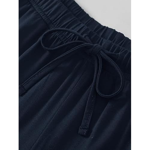 Latuza Women's Petite Pajamas Set Petite Length Shirt Pants