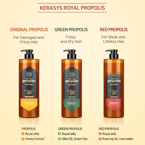 Kerasys Royal Propolis Red 33.8 fl oz / 1L (Shampoo, 2-Pack)