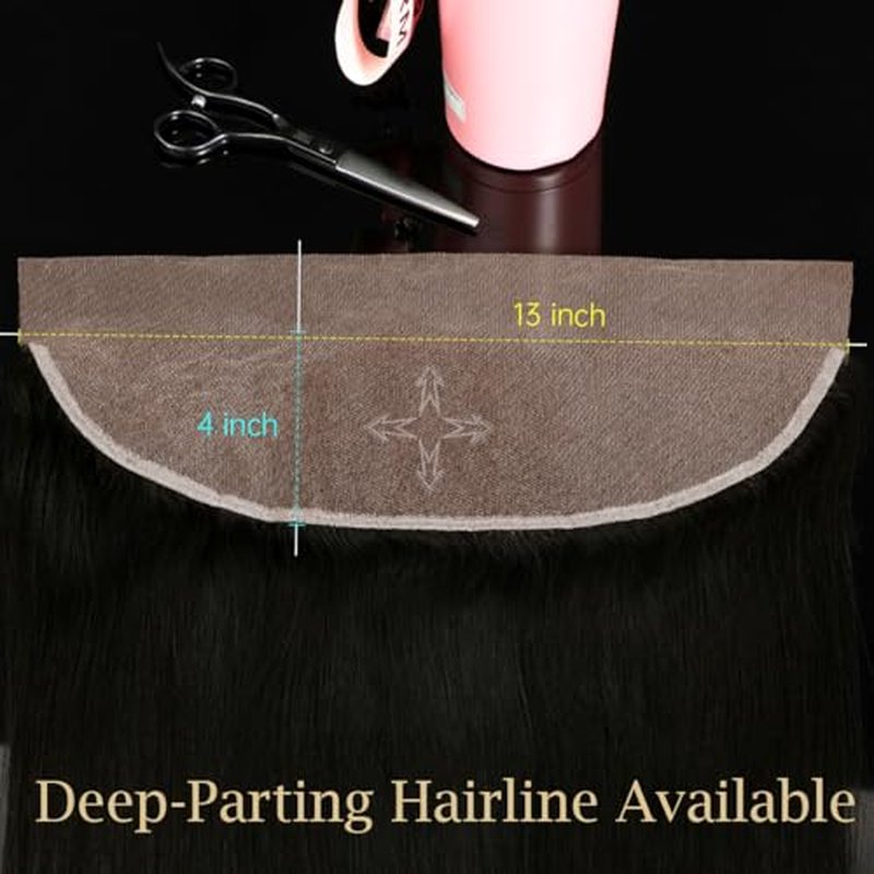 Knots Bleached CindiRiver 13x4 HD Lace Frontal Virgin Human Hair Straight, Pre Plucked Natural Hairline, Bleachable Knots, Skinlike Real HD Lace Invisible Lace For Black Women