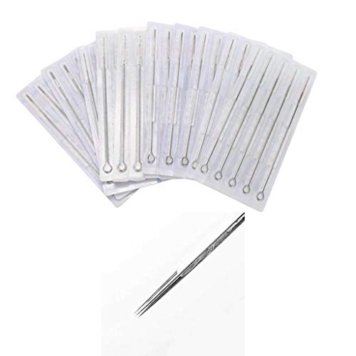 Tattoo Needles,New Star Tattoo Premium Quality Long Bar Tattoo Needles 5 Round Liner (5RL) Disposable & Sterilized - 50pcs 1205RL Tattoo Needle