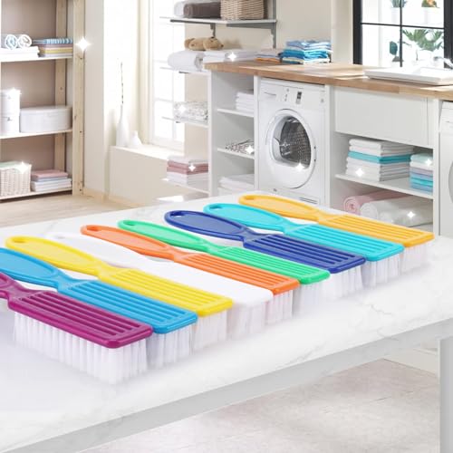 10 Pcs Handle Grip Nail Brush, NICEMOVIC Hand Fingernail Cleaner Brush Manicure Tools Scrub Cleaning Brushes Kit, Use for Toe and Nail Cleaning (Bright Colors)