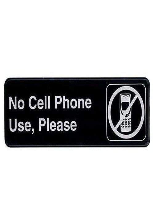 No Cell Phone Use, Please Sign