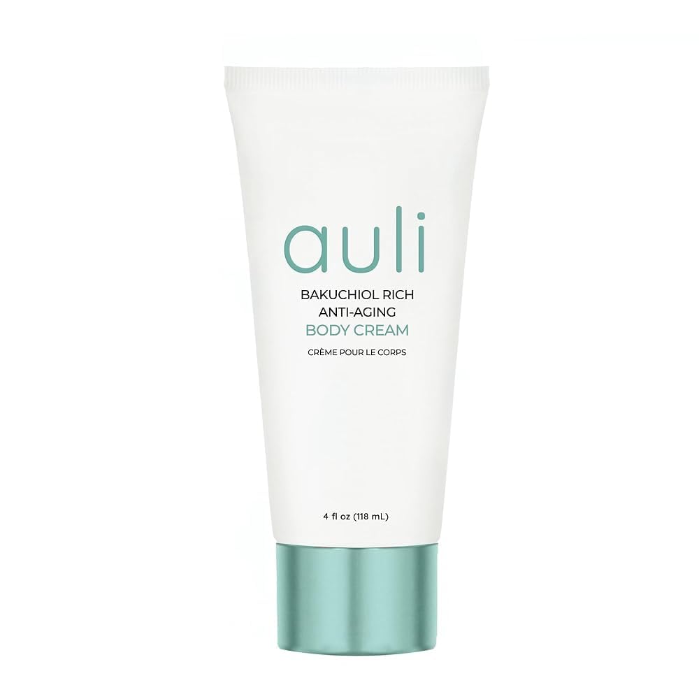 Auli Bakuchiol Rich Body Cream - Anti-Aging, Hydrating, Natural Ingredients, Bakuchiol Cream - 8 fl oz