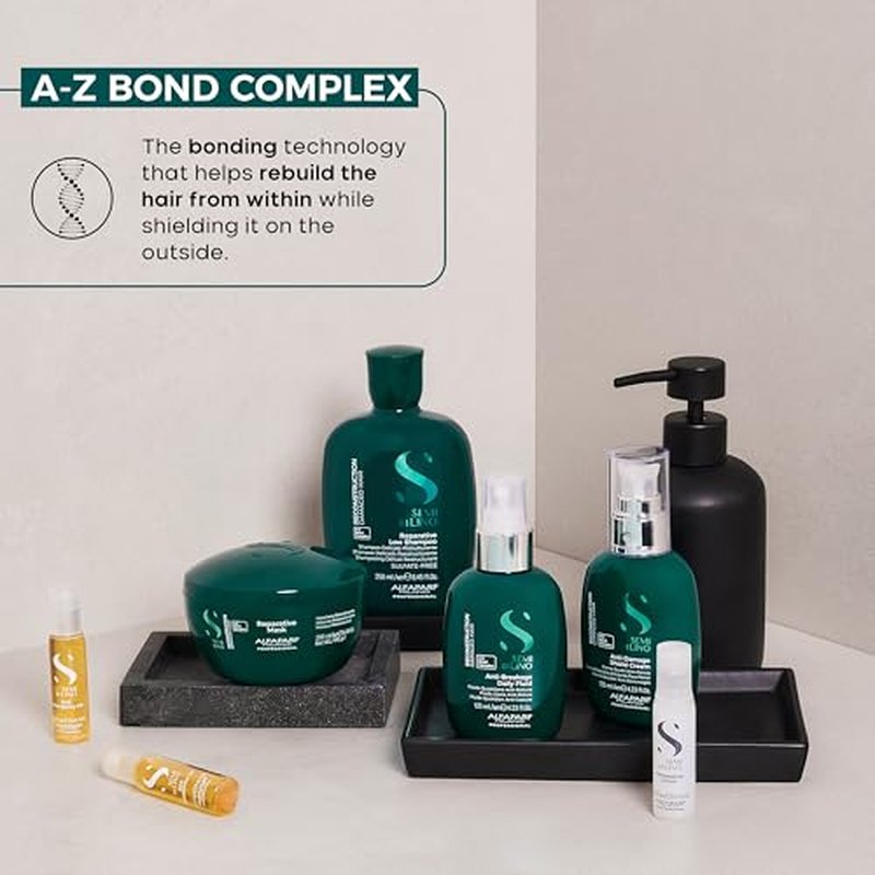 ALFAPARF MILANO Semi di Lino Reconstruction Reparative Anti Breakage Daily Fluid for Damaged Hair - Hair Breakage Treatment - Protects - Adds Shine - Thermal Protector - Fine Hair - Vegan - (4.23 oz)