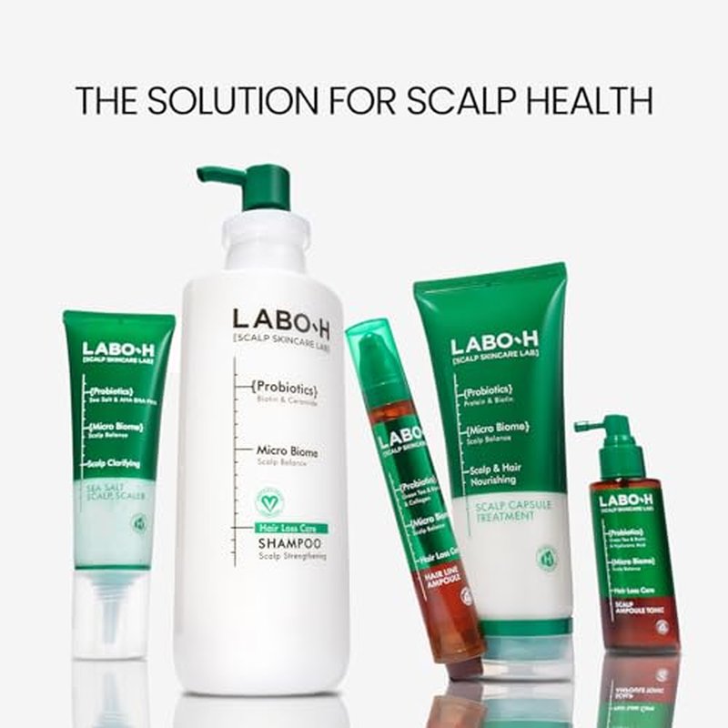 Scalp Strengthening Shampoo for Hair Growth & Anti-Loss | Vegan Ceramide Haircare Routine with Rosemary Oil, Biotin and Caffeine, Paraben Free, Korean, 13.5 Fl. oz.