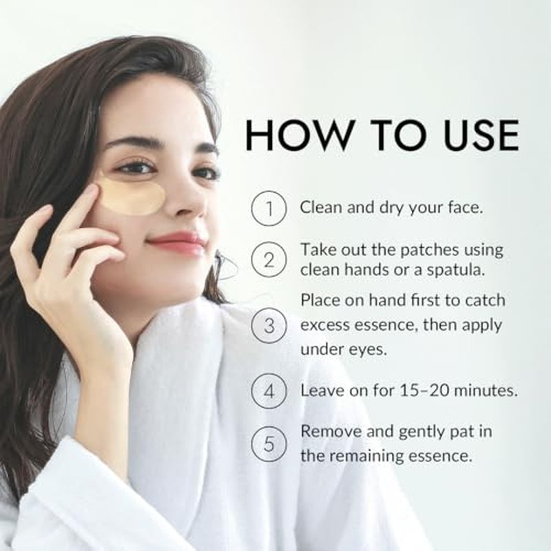 MIZON Under Eye Patches for Puffy Eyes & Dark Circles, 24K Gold & Snail Mucin, 60 Pcs ? Anti-Wrinkle Collagen & Peptide Formula ? Moisturizing Korean Eye Mask for Elasticity