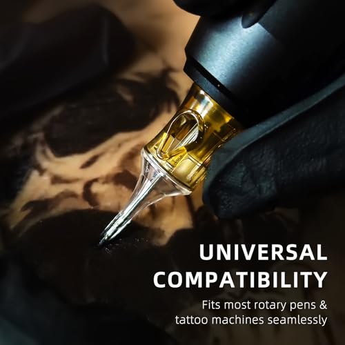 20Pcs 1205RL Tattoo Needles Standard #12 5 Round Liner Size Tattoo Cartridge Needle Pro Disposable Cartridges Sterilization and Safety for Tattoo Pen Gun Cartridge Machine