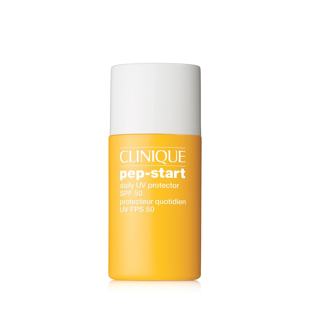 Clinique Pep-Start Daily UV Protector Broad Spectrum SPF 50 | Safe For Sensitive Skin, 1 Fl Oz