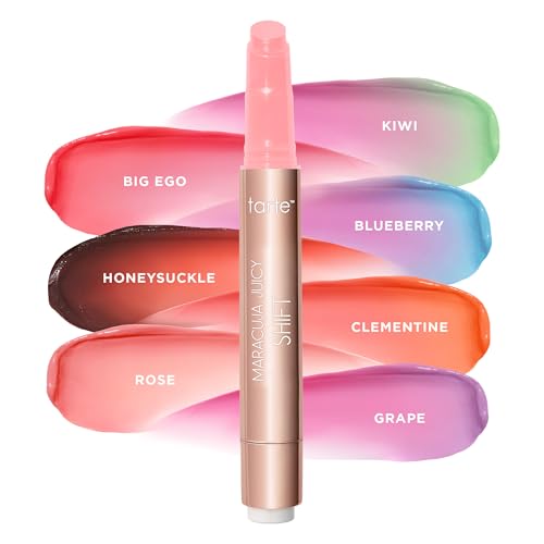 tarte maracuja juicy lip shift ? Hydrating & Volumizing Lip Plumper Gloss Balm, Hyaluronic Acid & Vitamin E, pH-Powered Plumping Lipgloss, High Shine Finish, Vegan & Cruelty Free