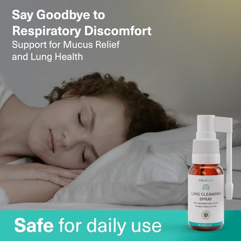 MediLisk Lung Cleansing Spray ? Respiratory Support, Mucus Relief and Lung Cleanse ? Support for Lung Detox for Smokers ? Herbal Extract Formula ? Hypoallergenic, Non-Steroidal ? 1 oz ? Pack of 1