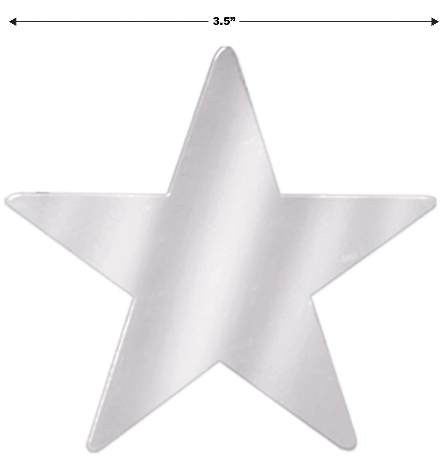 Metallic Star Cutouts (Silver)