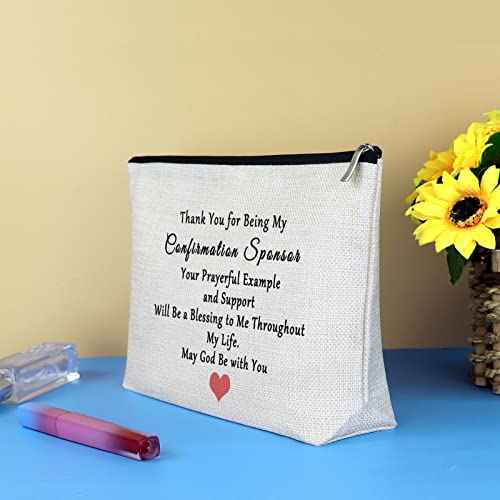 Sponsor Gift Makeup Bag Confirmation Sponsor Gifts for Women Sponsor Thank You Gift Appreciation Gifts Cosmetic Bag AA Sponsor Gift NA Addiction Recovery Gift Birthday Thanksgiving Gift for Sponsor