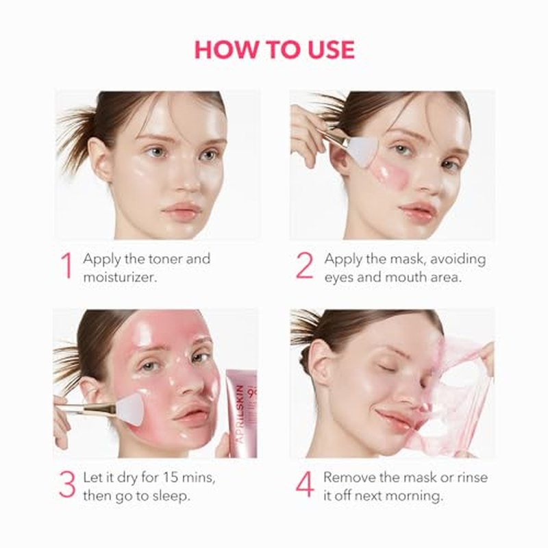 TXA Glass Skin Duo - Pink Capsule Gel Mask & Overnight Wrapping Mask for Radiant Skin | 4 Count
